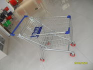 اروپا 100L فروشگاه سوپرمارکت سبد خرید سبد خرید با قطعات پلاستیکی آبی