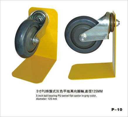 چین 4 اینچ سیاه PU چرخ، چرخ دستی خرید کرچک چرخ با یاطاقان ¬ های توپ کارخانه