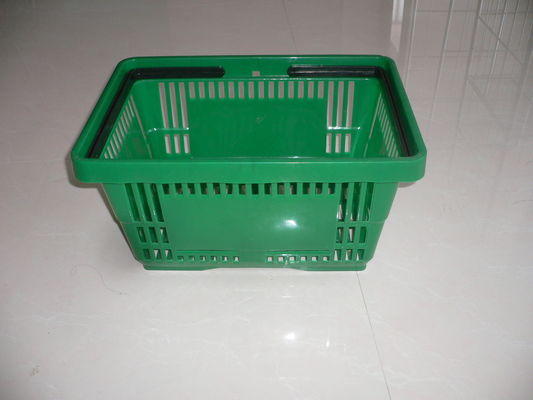 انعطاف پذیر سبز پلاستیک سبد خرید با ظرفیت 13KGS 420x290x220mm