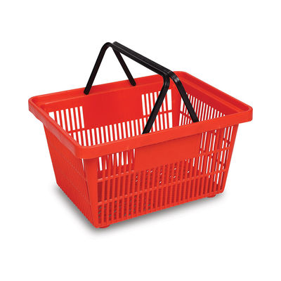 خرید سبد خرید پلاستیکی سوپرمارکت CE 25L ​​سبد خرید پلاستیکی قرمز آبی online manufacture