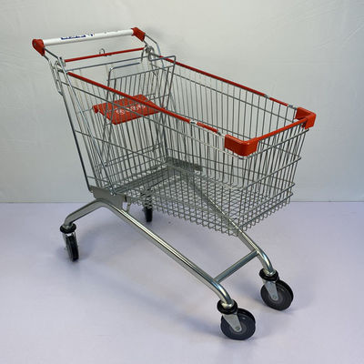 خرید سبد خرید 150 لیتری TPU Wheels به سبک اروپایی فولادی برای فروشگاه مواد غذایی online manufacture
