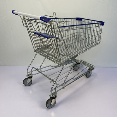 خرید چرخ دستی خرید 180 لیتری TPR Castors کالسکه خرید به سبک آسیایی سوپرمارکت فلزی online manufacture