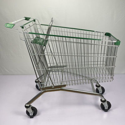 خرید چرخ دستی خرید سوپرمارکت انبار 275 لیتری سفارشی با قطعات پلاستیکی سبز و چرخ آسانسور online manufacture