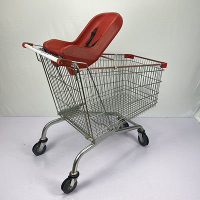 خرید سبد خرید 5 اینچی چرخ 240 لیتری خانواده چرخ دستی Q195 استیل سبد خرید بزرگ online manufacture