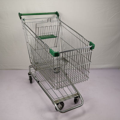 خرید PU Wheels Grocery Shopping Trolley 210L سبد خرید فلزی با شاسی نوشیدنی online manufacture