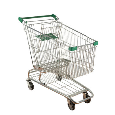 خرید سبد خرید فلزی پوشش پودر روی استیل Q195 با قطعات پلاستیکی سبز رنگ online manufacture