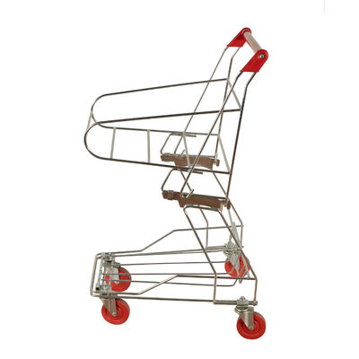 خرید پوشش پودری سبد خرید چرخ دستی روی 4 چرخ با لوگوی چاپی online manufacture