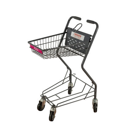 خرید سبد خرید سوپرمارکت کالسکه تاشو روی دو سبد خاکستری راحت online manufacture