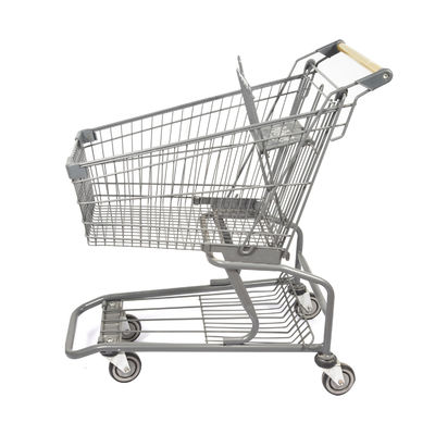 خرید سبد خرید فلزی سوپرمارکت سبک کلاسیک خاکستری سبک آمریکایی، قابل سفارشی سازی online manufacture