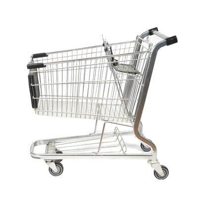 خرید سبد خرید سوپرمارکتی به سبک آمریکایی 125L سبد خرید سفارشی فولادی با تابلو تبلیغاتی online manufacture