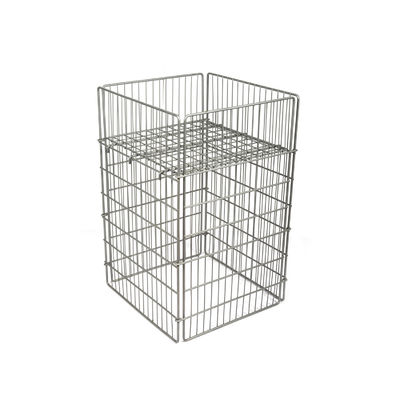 خرید سطل زباله سیمی تاشو سبک وزن 5.8*2.8 میلی متری سوپرمارکت سیم مشبک قفس online manufacture