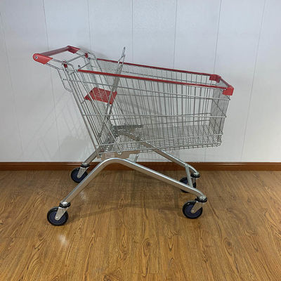 خرید 150L فروشگاه حمل و نقل ظرفیت بزرگ فولیبل فلزی کالسکه خرید با صندلی کودک online manufacture