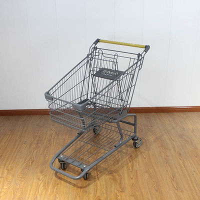 خرید 80L گالوانیزه سوپرمارکت Trolleys Travellator چرخ فلزی ماشین خرید online manufacture