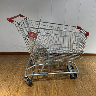خرید 180L فروشگاه عمومی سوپرمارکت Trolleys سبک آمریکایی سوپرمارکت کالسکه خرید با چرخ های 5 اینچ online manufacture