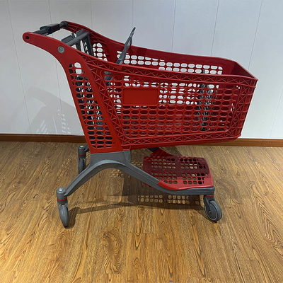 خرید 130L چین تمام پلاستیک فشار Trolley سبد خرید پلاستیکی online manufacture