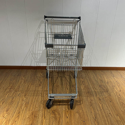 خرید 125L Australian supermarket shopping cart with grey plastic parts chain store shopping cart CE online manufacture