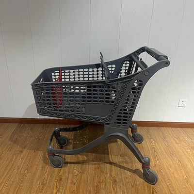 خرید 175L Customized Logo Retail Grocery Store Cart Supermarket Trolley Plastic Shopping Cart online manufacture
