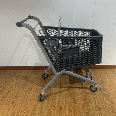 خرید 100L Galvanized Plastic Steel Metal Store Shopping Trolley Carts with Wire online manufacture