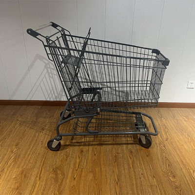 خرید 150L فروشگاه حمل سوپرمارکت کالسکه ی خرید فولادی online manufacture
