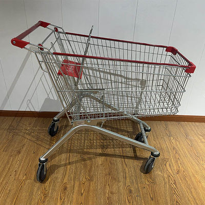 خرید 100L European Style Shopping Trolley with CE Certification Metal Supermarket Carts تولید آنلاین