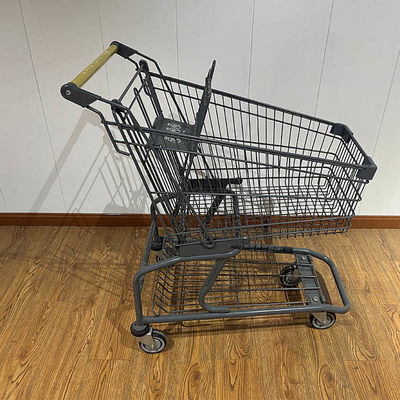 خرید 150L Store CE Certificate Elevator Wheel Steel Shopping Cart تولید آنلاین