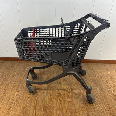 خرید 130L European Style Plastic Supermarket Hypermarket Shopping Trolley تولید آنلاین